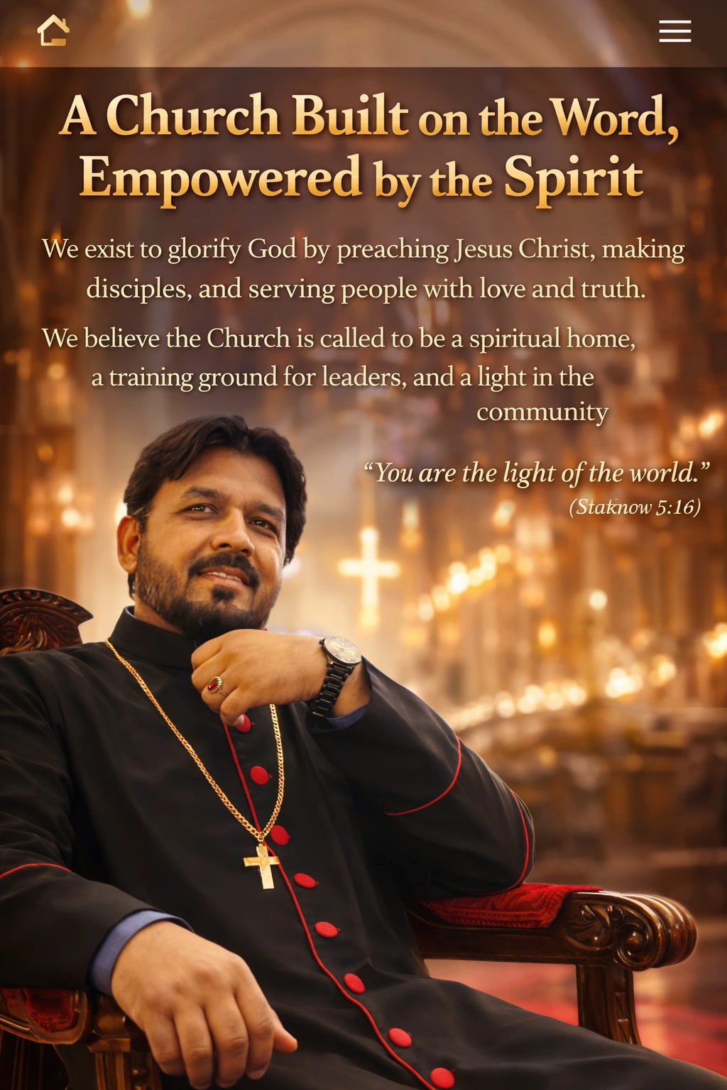 Bishop Amanat Church Leader Apostolic Charismatic church 