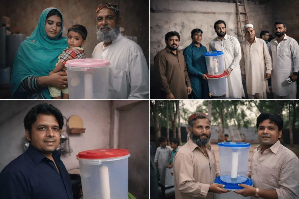 Clean water filtration distribution among poor
