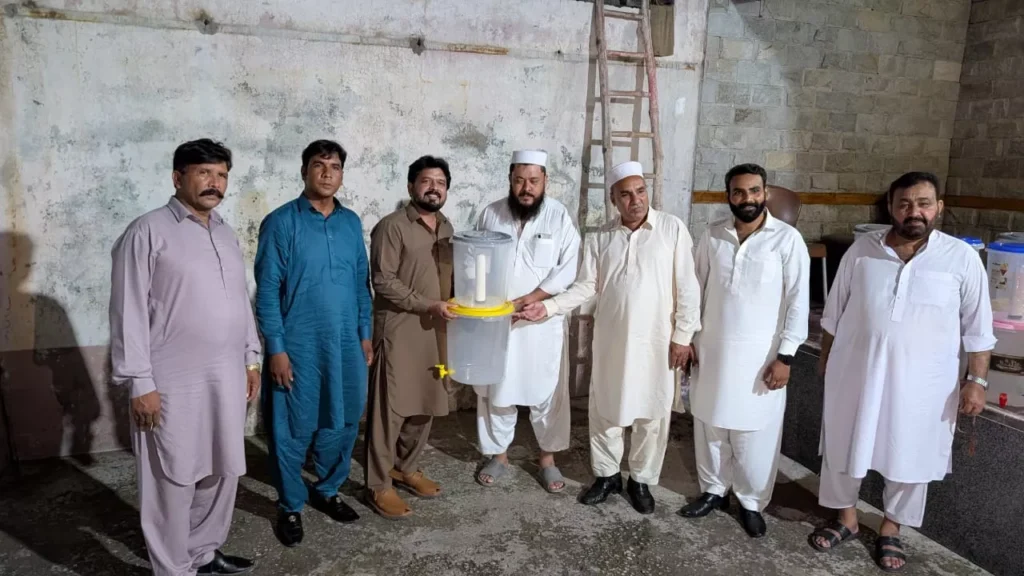 Installation of water well for clean drinking water in community