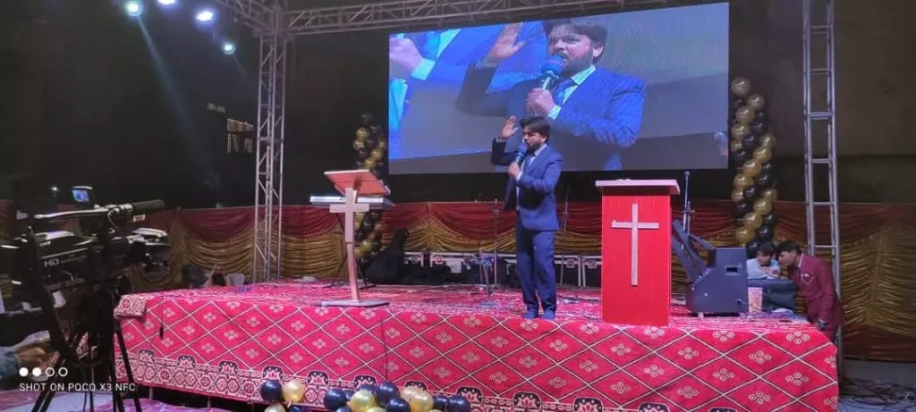 Apostolic preaching session during revival conference